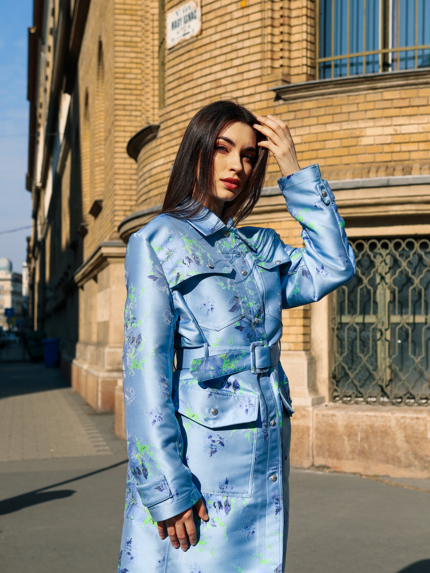 MAISIE jacquard kabát