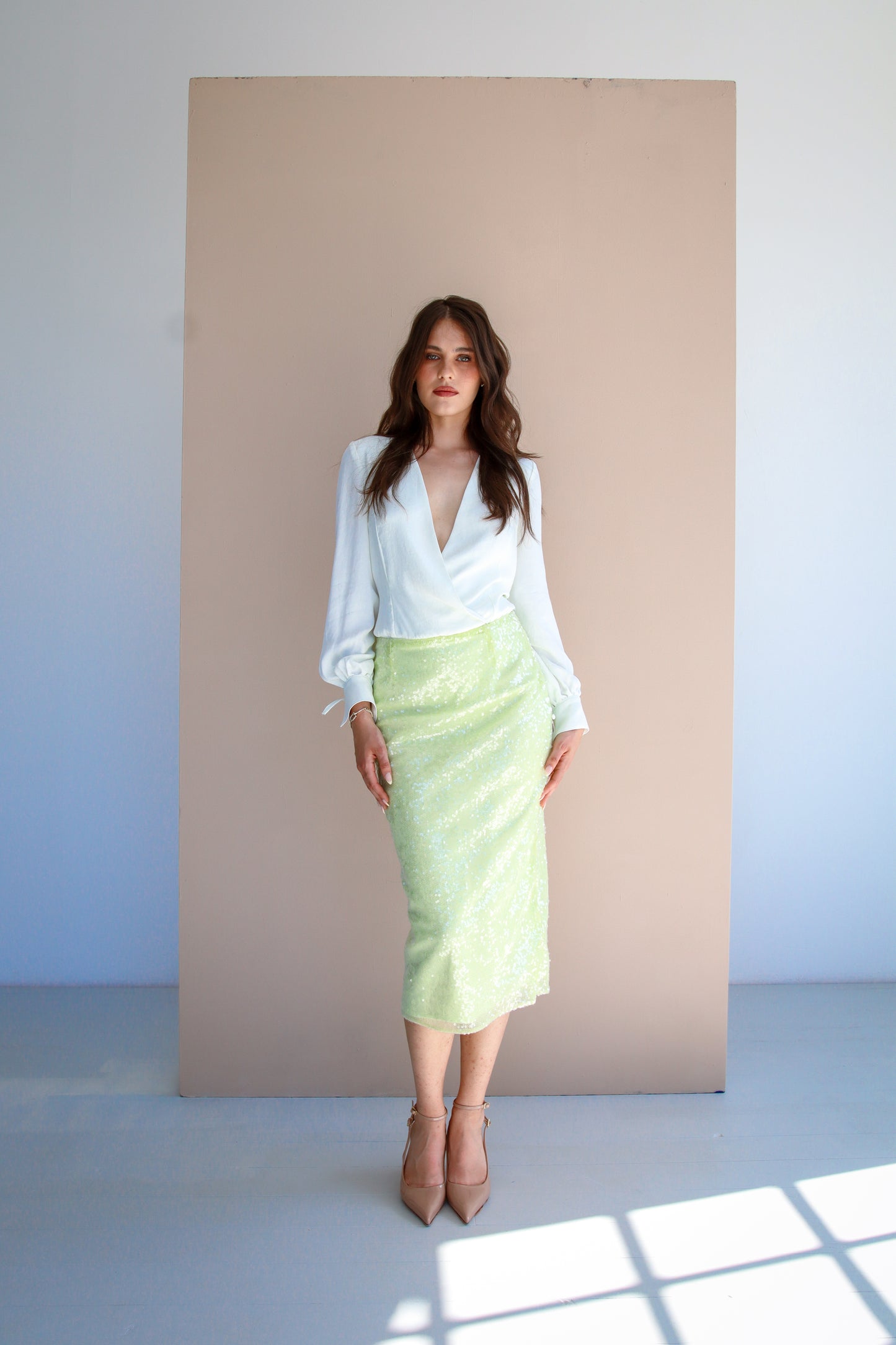 DAPHNE sequinned skirt