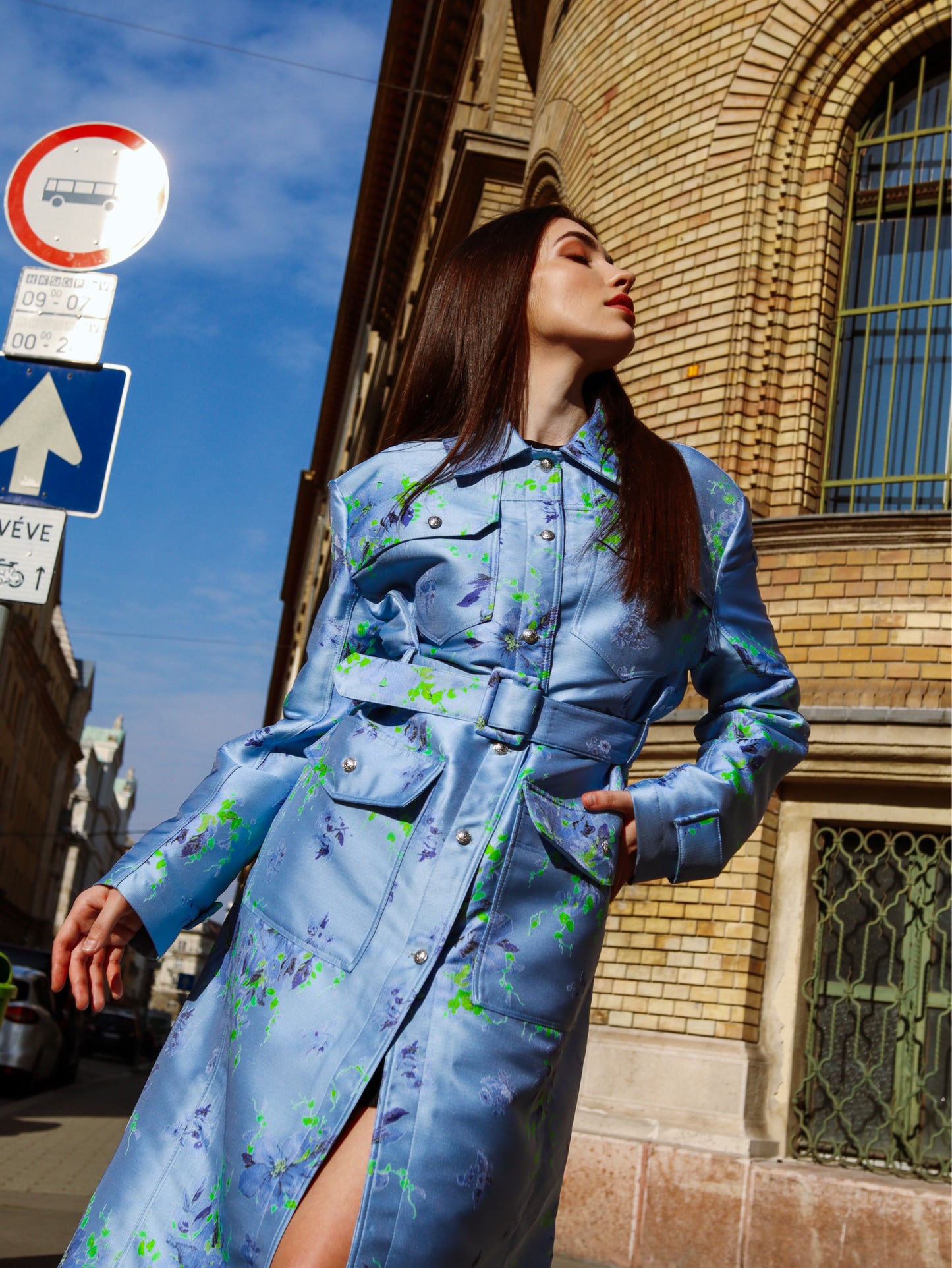 MAISIE jacquard kabát