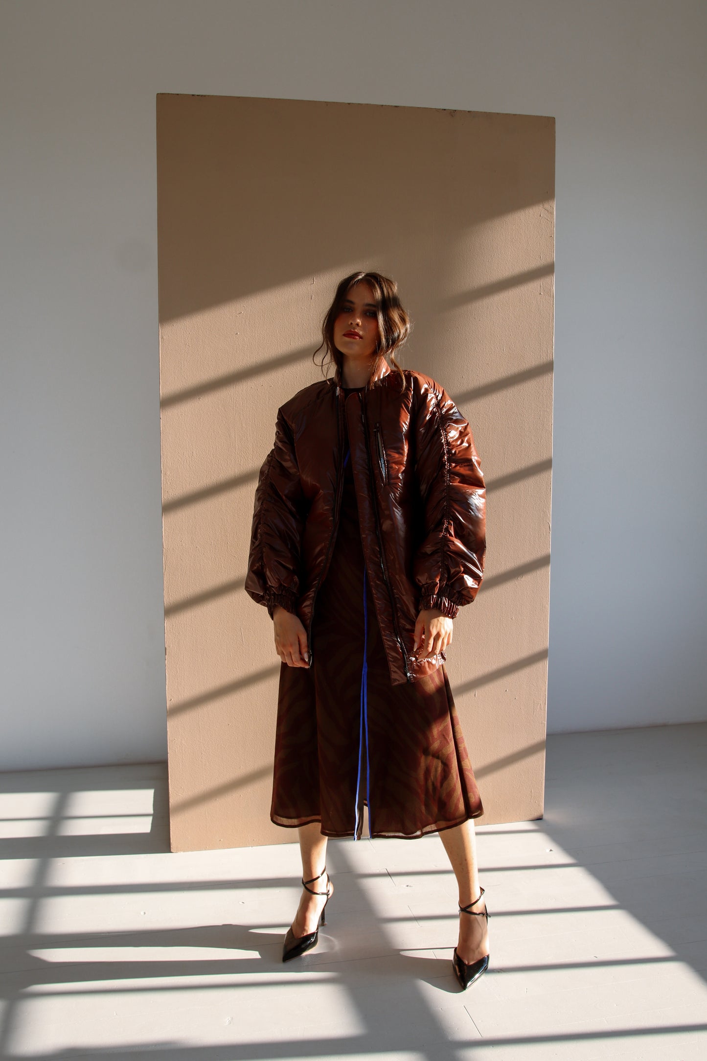 KAI bomber jacket - chocolate brown